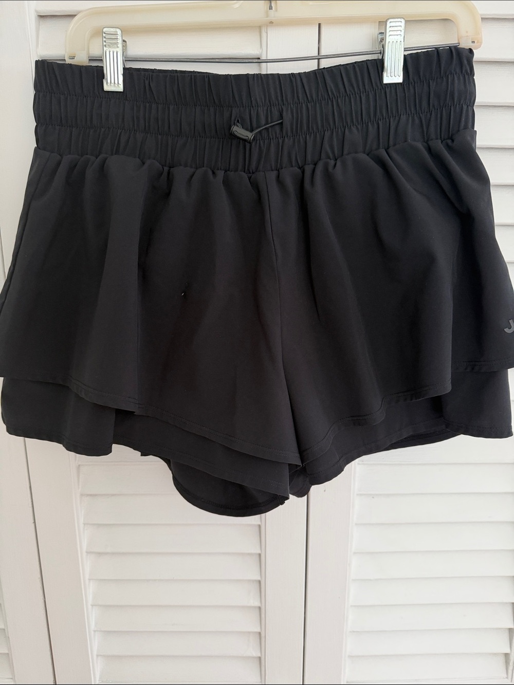Joy lab Black flutter Women's Athletic Shorts with lining